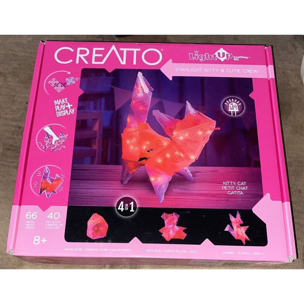 Starlight Kitty & Cutie Crew Creatto Light Up Crafting Kit Craft LED